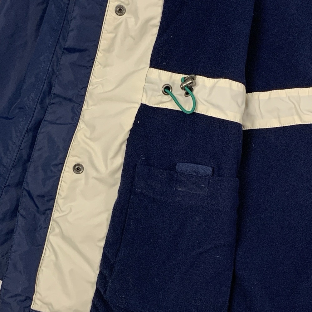 Lands End Squall Parka Jacket Mens Large L 42-44 Navy Blue Fleece Lined Hooded - Picture 10 of 16